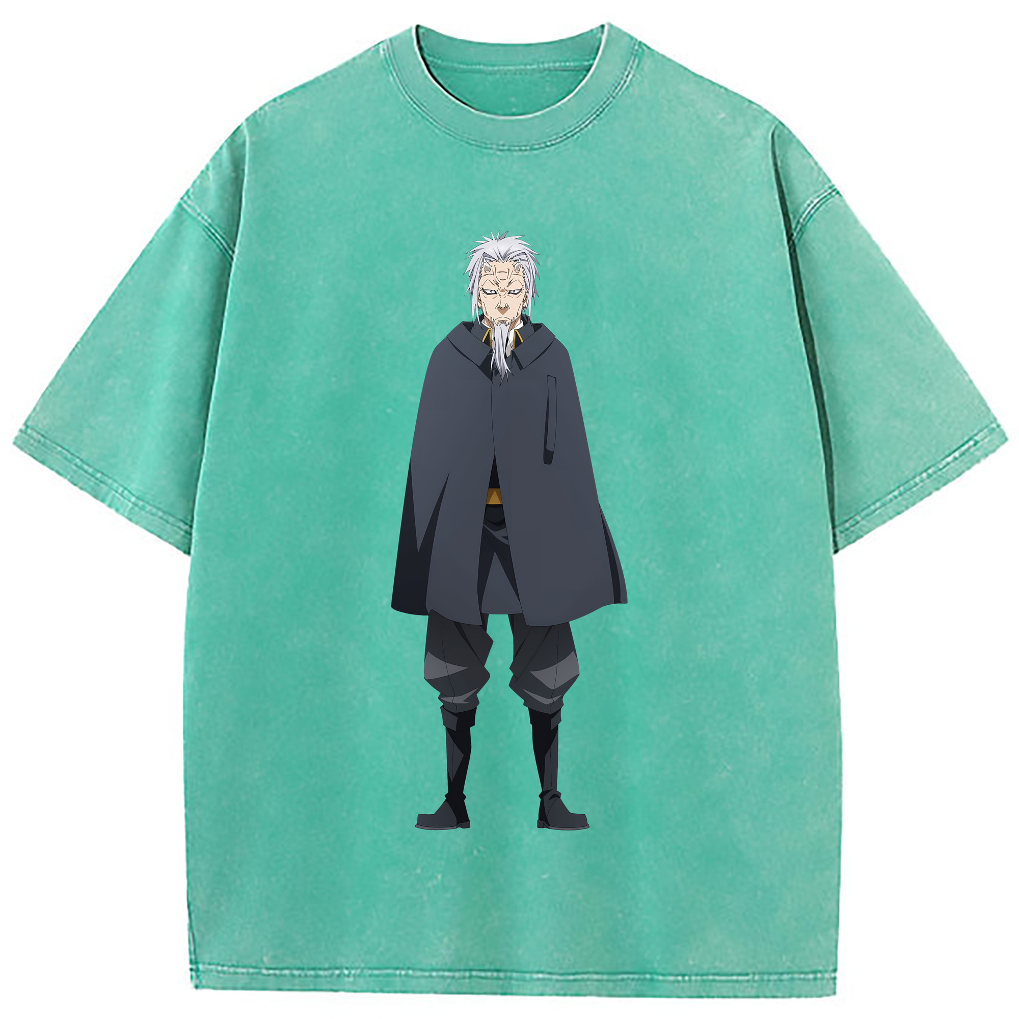（画像用） 転スラ Regarding Reincarnated to Slime 綿100% ヴィンテージ風 半袖Tシャツ（フロントプリント）